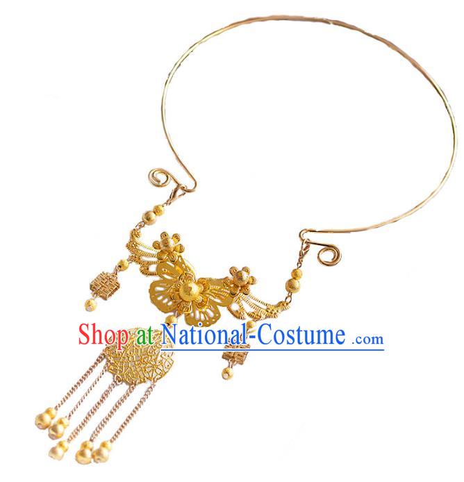 Top Grade Chinese Handmade Wedding Accessories Bride Hanfu Necklace for Women