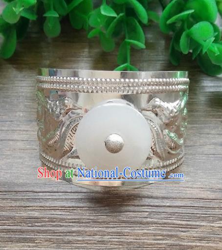 Handmade China Ancient Nobility Childe Hair Accessories Swordsman Argent Hairdo Crown Headwear for Men