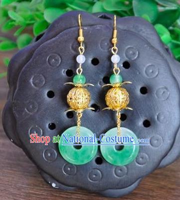 Top Grade Chinese Handmade Accessories Eardrop Wedding Hanfu Palace Earrings for Women