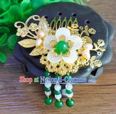 Ancient Chinese Handmade Flower Hair Comb Hair Accessories Classical Hairpins for Women