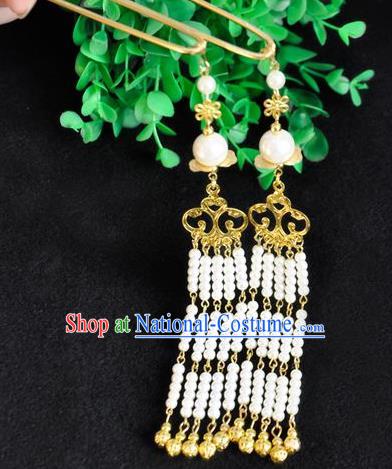 Ancient Chinese Handmade Beads Tassel Hair Clips Hair Accessories Classical Hairpins for Women