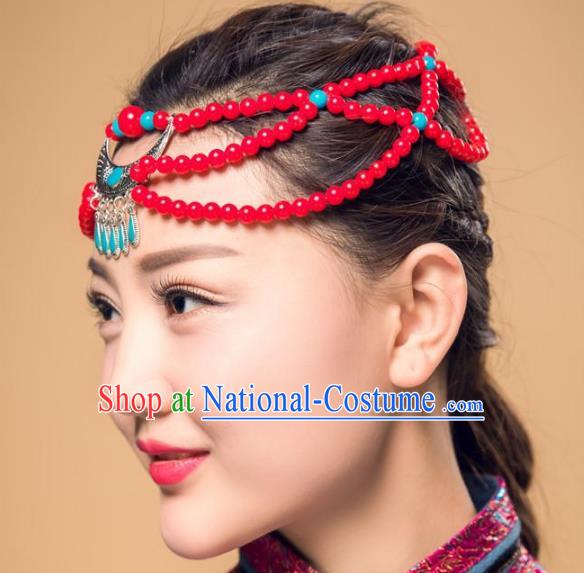 Traditional Chinese Mongol Nationality Dancing Costume Mongols Female Folk Dance Headwear Mongolian Minority Embroidery Costume