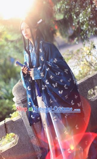 Chinese Ancient Palace Lady Hanfu Han Dynasty Imperial Concubine Queen Embroidered Historical Costumes for Women