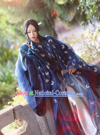 Chinese Ancient Palace Lady Hanfu Han Dynasty Imperial Concubine Queen Embroidered Historical Costumes for Women