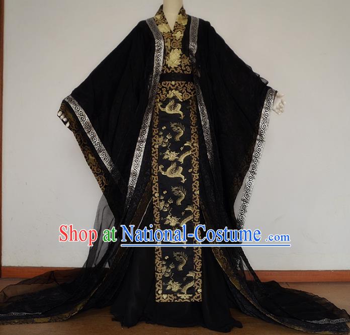 Chinese Ancient Swordsman Hanfu Han Dynasty Imperial Concubine Queen Embroidered Historical Costumes