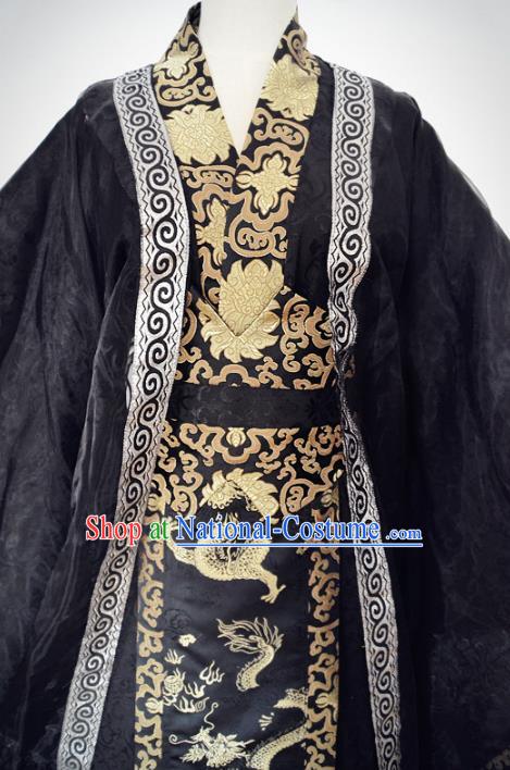 Chinese Ancient Swordsman Hanfu Han Dynasty Imperial Concubine Queen Embroidered Historical Costumes