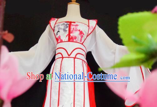 Chinese Ancient Cosplay Princess Fairy Costume Traditional Song Dynasty Princess Hanfu Dress for Women