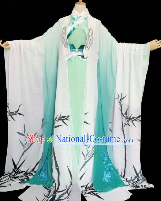 Chinese Ancient Cosplay Nobility Childe Green Costume Han Dynasty Prince Swordsman Clothing for Men