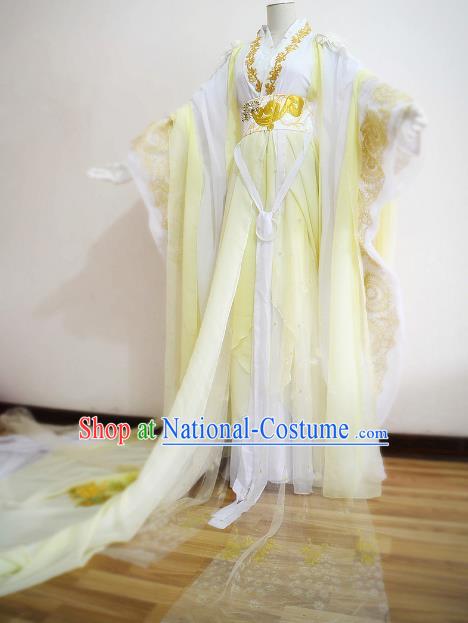 Chinese Ancient Swordsman Hanfu Han Dynasty Imperial Concubine Queen Embroidered Historical Costumes