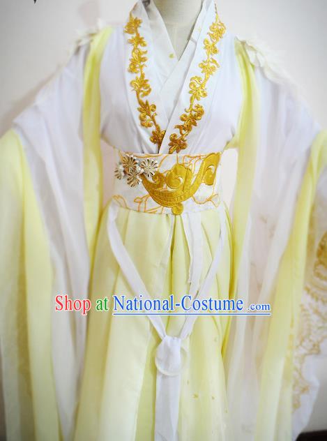 Chinese Ancient Swordsman Hanfu Han Dynasty Imperial Concubine Queen Embroidered Historical Costumes