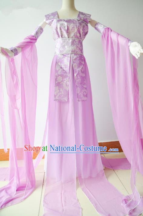 Chinese Traditional Tang Dynasty Palace Lady Dance Hanfu Dress Ancient Fairy Embroidered Costume for Women