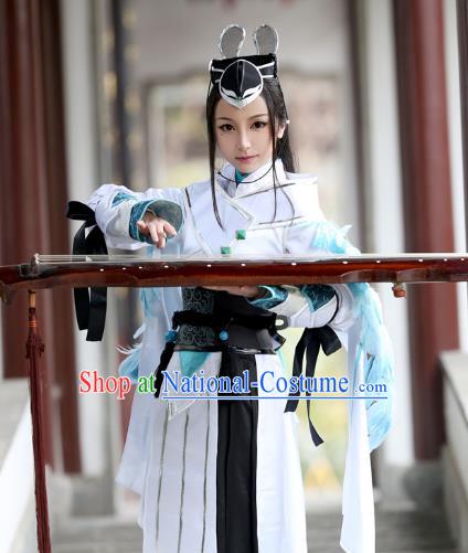 Chinese Traditional Ancient Female Knight Clothing Cosplay Swordswoman Costume for Women