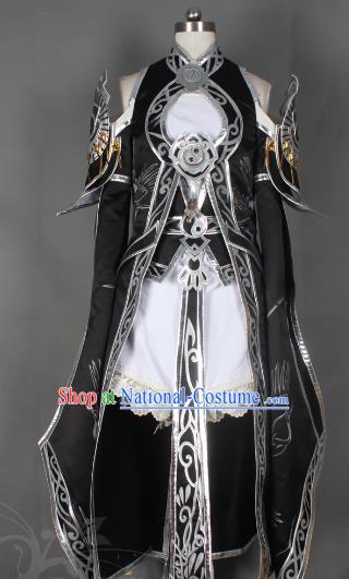 Chinese Traditional Ancient Female Knight Blade Clothing Cosplay Swordswoman Costume for Women