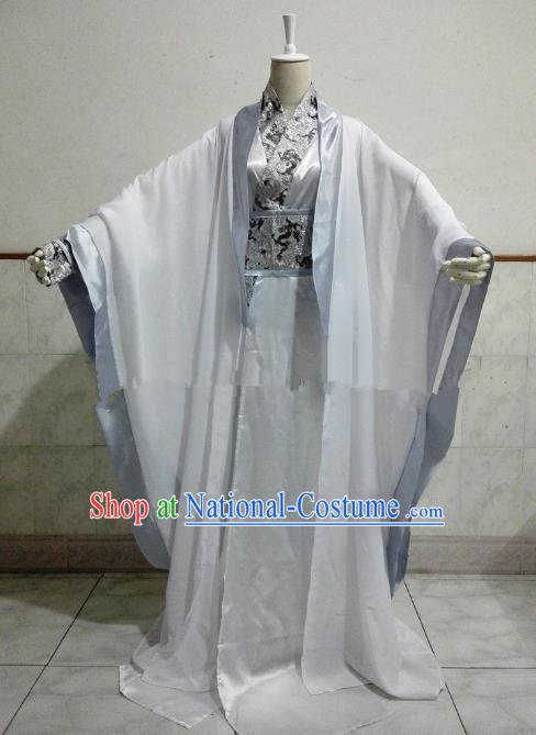 Chinese Han Dynasty Royal Highness Hanfu Ancient Swordsman Prince Clothing for Men