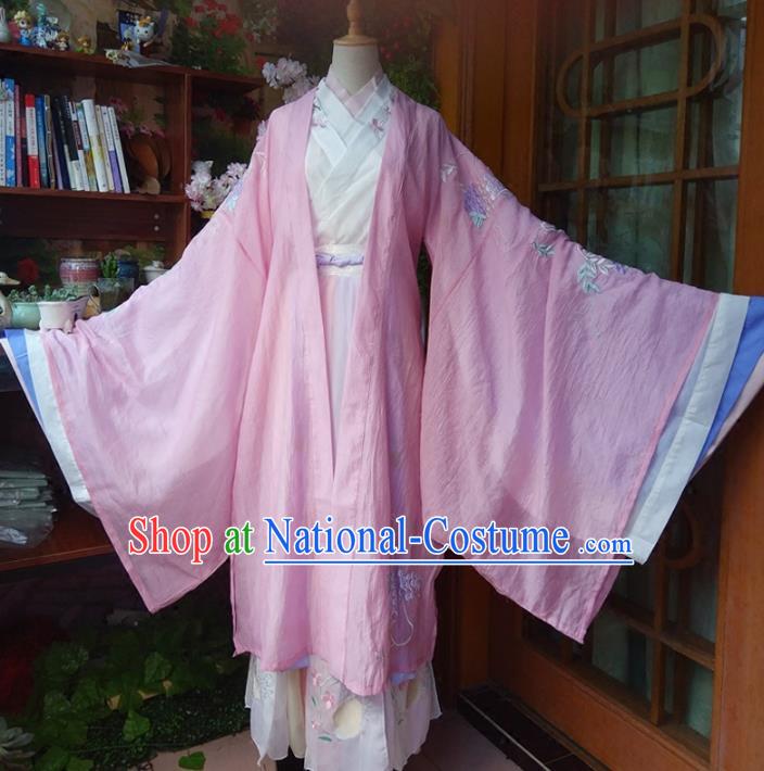 Chinese Ancient Palace Lady Hanfu Han Dynasty Imperial Concubine Queen Embroidered Historical Costumes