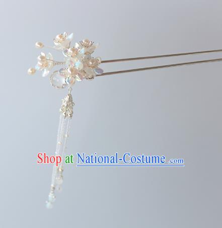 Chinese Ancient Handmade Hair Accessories Hanfu Hairpins Hair Clips Tassel Step Shake for Women