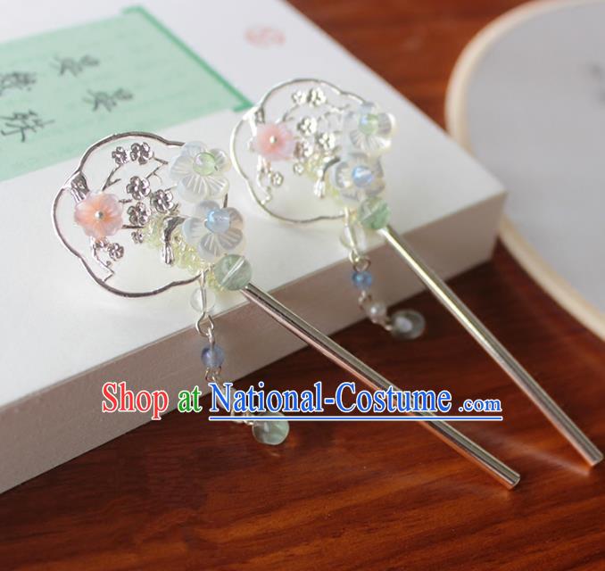 Chinese Ancient Handmade Hair Accessories Hanfu Hairpins Tassel Hair Clips for Women