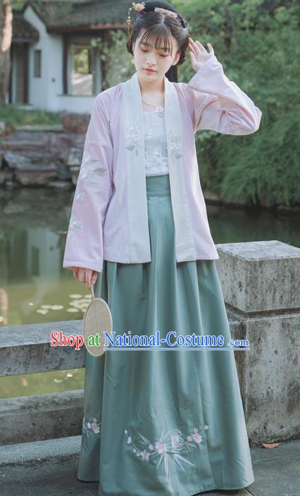 Chinese Traditional Song Dynasty Nobility Lady Costumes Ancient Court Maid Clothing for Women