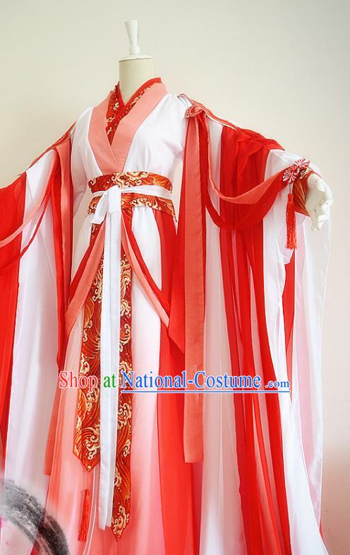 Chinese Ancient Palace Lady Hanfu Han Dynasty Imperial Concubine Queen Embroidered Historical Costumes