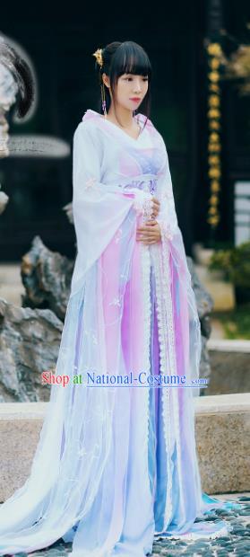 Chinese Ancient Palace Lady Hanfu Han Dynasty Imperial Concubine Queen Embroidered Historical Costumes