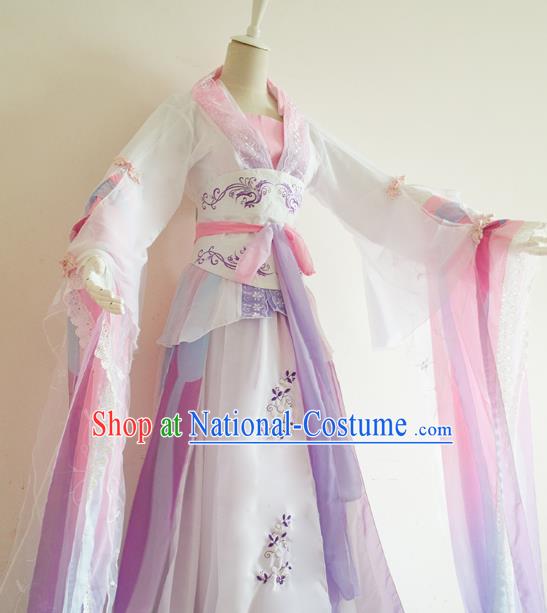 Chinese Ancient Palace Lady Hanfu Han Dynasty Imperial Concubine Queen Embroidered Historical Costumes