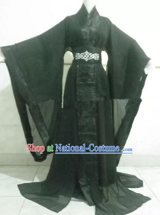 Chinese Han Dynasty Crown Prince Hanfu Ancient Swordsman Traditional Clothing for Men