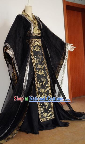 Chinese Ancient Palace Lady Hanfu Han Dynasty Imperial Concubine Queen Embroidered Historical Costumes