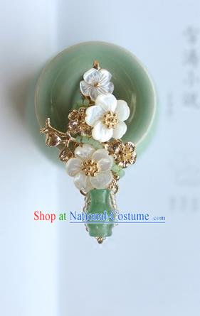 Chinese Ancient Handmade Palace Vase Hair Claw Hair Accessories Hanfu Tassel Hairpins for Women