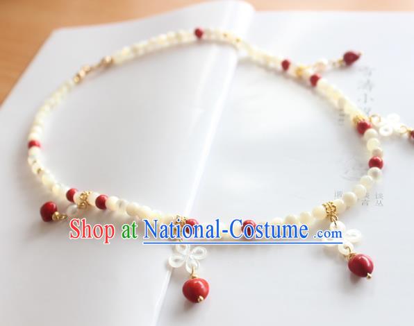 Chinese Ancient Handmade Hanfu Accessories Necklace for Women