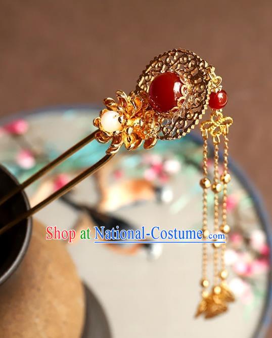 Chinese Ancient Handmade Bride Hair Clip Classical Hair Accessories Hanfu Hairpins for Women