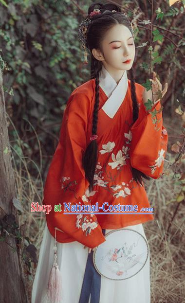 Chinese Ancient Palace Lady Hanfu Han Dynasty Imperial Concubine Queen Embroidered Historical Costumes