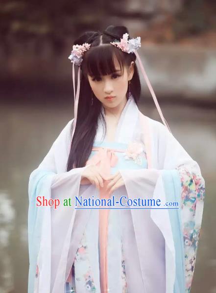 Chinese Ancient Palace Lady Hanfu Han Dynasty Imperial Concubine Queen Embroidered Historical Costumes for Women