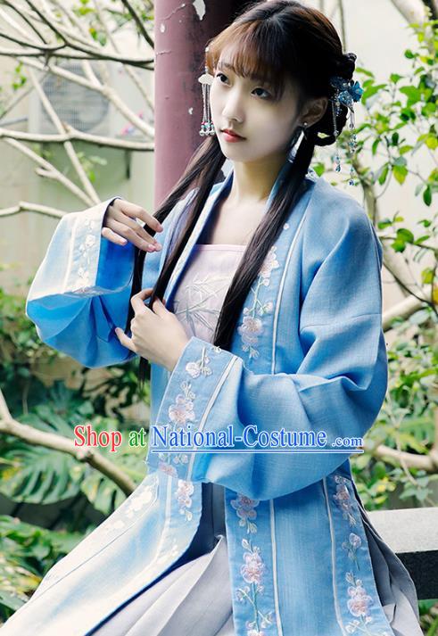 Chinese Ancient Palace Lady Hanfu Han Dynasty Imperial Concubine Queen Embroidered Historical Costumes