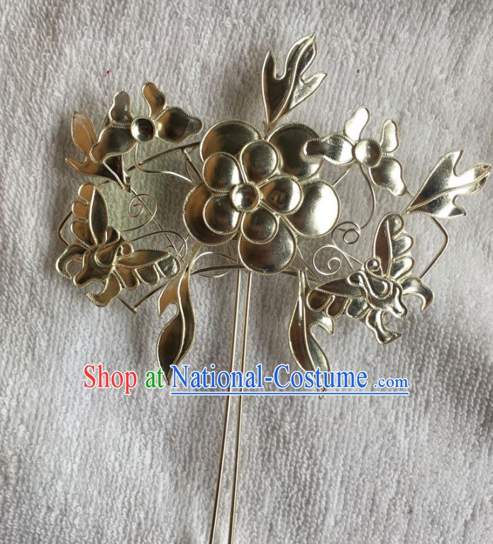 Traditional Chinese Miao Nationality Butterfly Flowers Hairpins Hair Accessories for Women