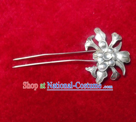 Traditional Chinese Miao Nationality Flowers Hairpins Hair Accessories for Women