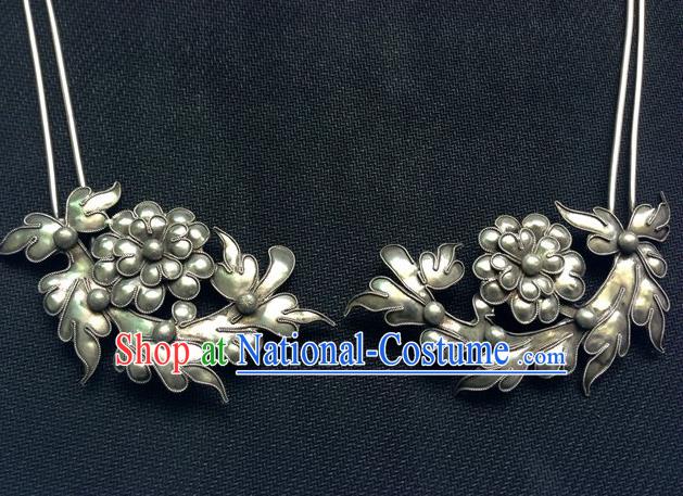 Traditional Chinese Miao Nationality Hair Accessories Flowers Hair Clips Hairpins for Women