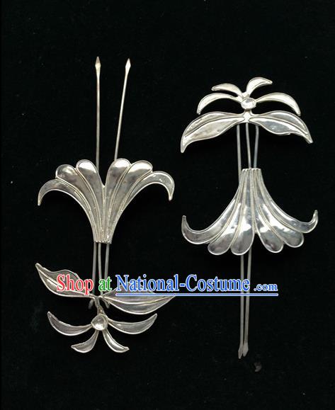 Traditional Chinese Miao Nationality Hair Accessories Hair Clips Hairpins for Women