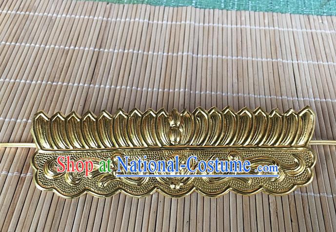 Traditional Chinese Miao Nationality Golden Lotus Tuinga Hair Accessories Hairpins for Women