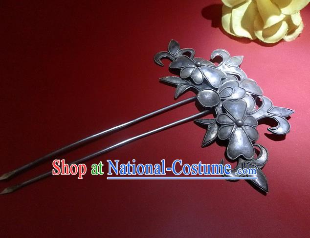 Chinese Traditional Miao Nationality Hair Accessories Hairpins Hair Clip for Women