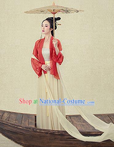 Chinese Ancient Palace Lady Hanfu Han Dynasty Imperial Concubine Queen Embroidered Historical Costumes for Women