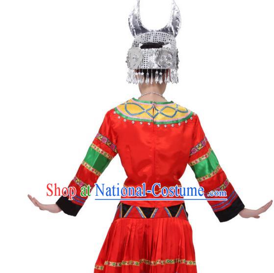 Traditional Chinese Yangge Fan Dance Folk Dance Ethnic Costume Classical Yangko Chorus Modern Dance Dress Halloween Clothing and Shoes