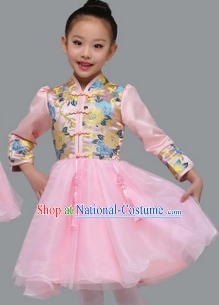 Traditional Chinese Yangge Fan Dance Folk Dance Ethnic Costume Classical Yangko Chorus Modern Dance Dress Halloween Clothing and Shoes