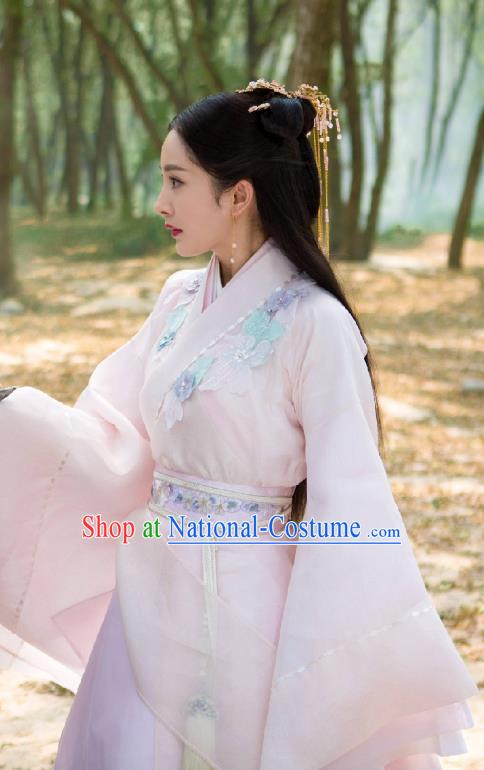 Chinese Ancient Palace Lady Hanfu Tang Dynasty Imperial Concubine Queen Embroidered Historical Costumes for Women