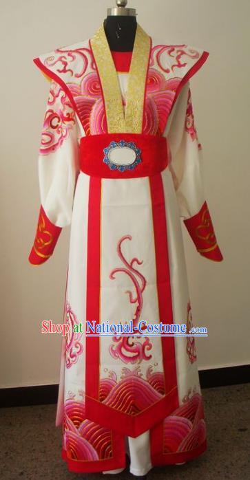 Chinese Traditional Beijing Opera General Embroidered Costumes China Peking Opera Niche Silk Robe for Adults