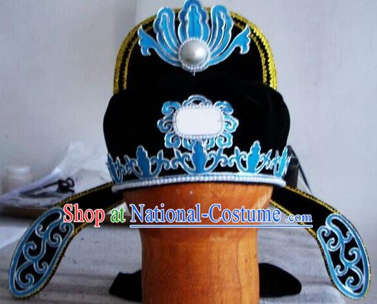 Chinese Traditional Beijing Opera Niche Scholar Hat for Men