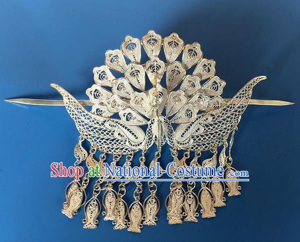 Chinese Traditional Ancient Princess Phoenix Hairdo Crown Hairpins Hair Accessories for Women