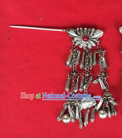 Chinese Traditional Ancient Bride Tassel Hair Clip Hanfu Hairpins Hair Accessories for Women