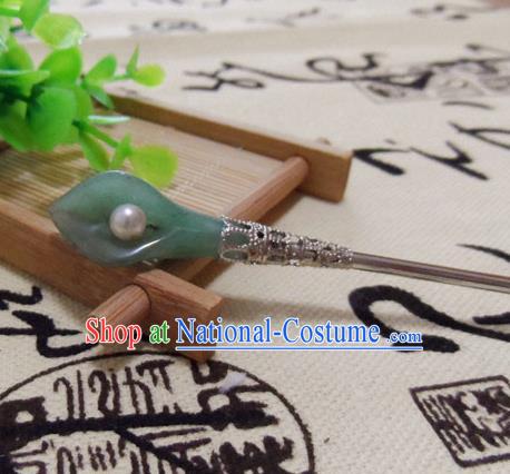 Chinese Traditional Hair Accessories Ancient Common Callalily Hairpins Complete Set for Women