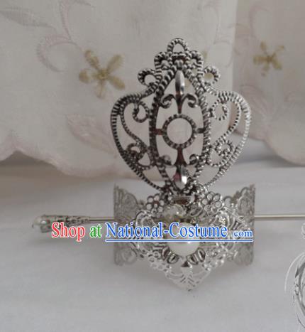 Chinese Traditional Ancient Prince Hairdo Crown Hair Accessories Swordsman Hairpins for Men