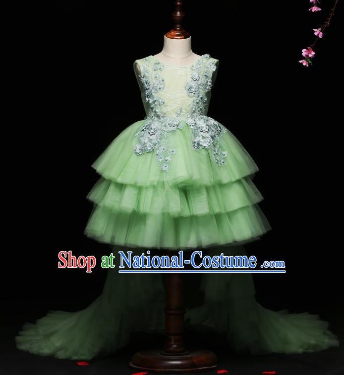 Top Grade Stage Performance Catwalks Costumes Children Halloween Cosplay Princess Full Dress Chorus Modern Fancywork Clothing